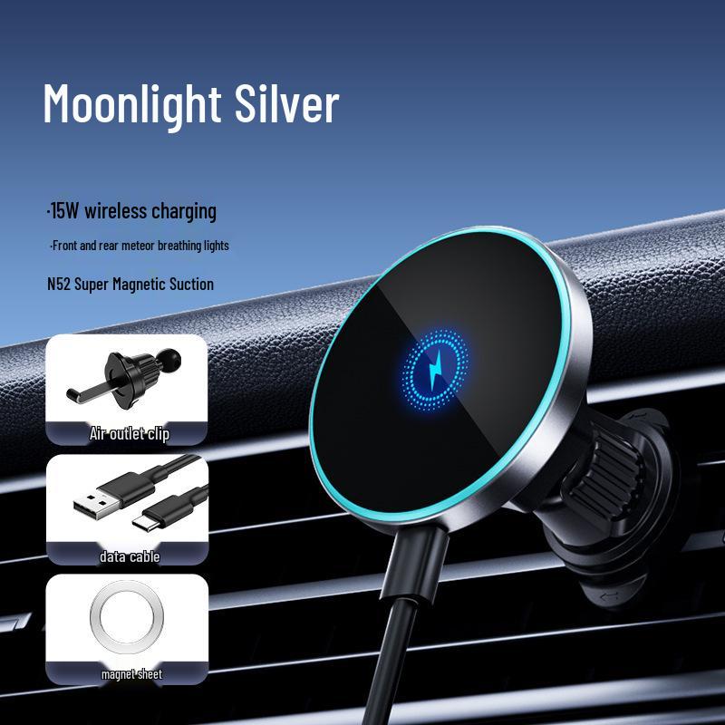 

S8 Magnetic Wireless Car Charger & Phone Holder for Air Vents