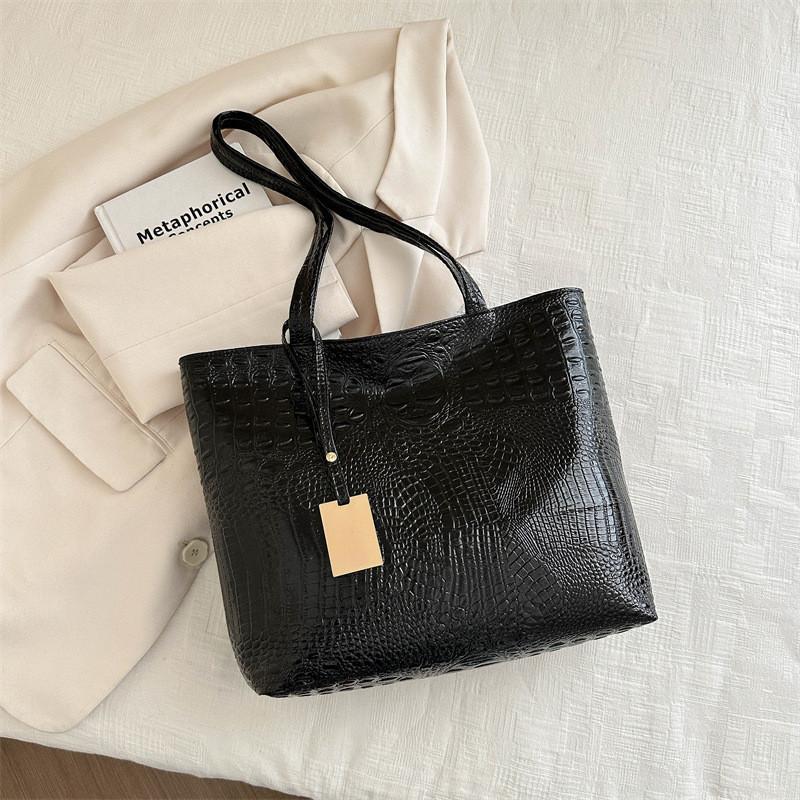 Fashionable Korean Style Casual Pu Tote Bag With Mobile Pocket For Daily Use