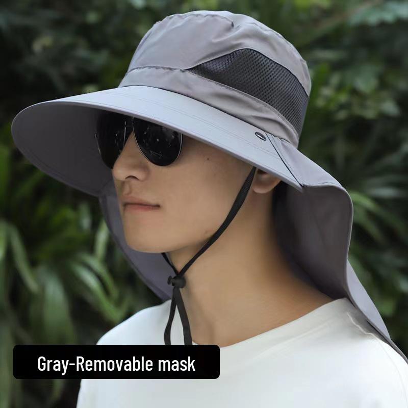 Men's Large Brim Anti-UV Summer Fishing Sun Hat