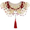 Detachable False Collar Oriental Yunjian Accessory Chinese Bride Aesthetics Tassels for Lady Girl Half Shirt Collar