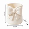 Decorative 3D Printed Bow Pen Holder Creative Multi-function Pencil Storage Box Sweet Flower Vase Desktop Organizer Office