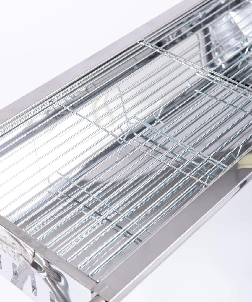 GORDON MILLER BBQ Grill Stove Stainless Steel Foldable BBQ Outdoor Camping 1552663