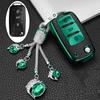 Qsvbk7 TPU Car Key Case Cover for Volkswagen VW Golf Bora Jetta Polo Golf Passat B8 for Skoda Octavia A5 A7 Fabia Seat Ibiza Leon