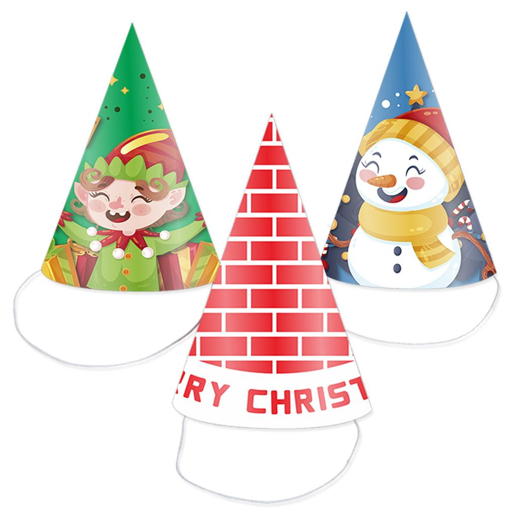 Weihnachtspartyhut, Kinder-Maskenball, Cartoon-Schneemann, Partyhut für Senioren