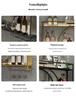 Wall-Mounted Wrought Iron Wine & Liquor Rack with Luminous Design