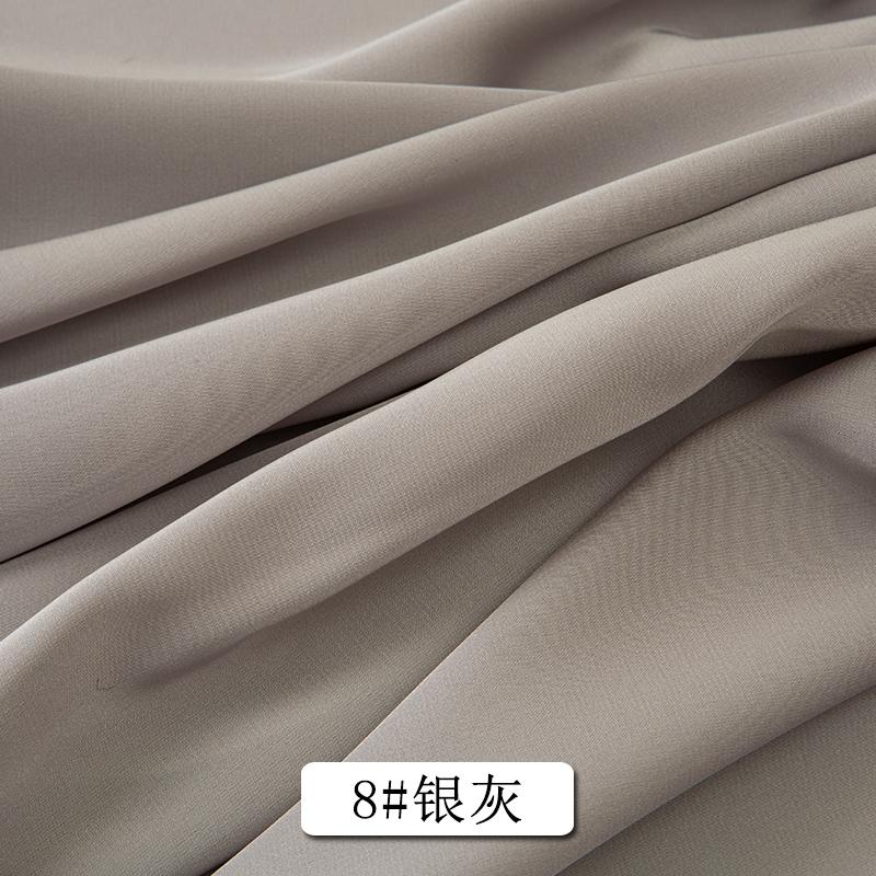 0.5m/1m/2m Soft Satin Chiffon Fabric For Clothing Skirts, Shirt Linings, Home Wear, Pajamas, Handmade DIY Fabric TJ22078