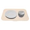 Silicone Dish Drying Mat with Slope Drain Design Non Slip Sink Dish Drying Rack Mat for Kitchen Counter