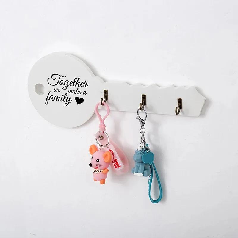 Retro Holz Wandhalterung Haken Schlüsselhalter Schlüsselform Haken Aufbewahrungsregal Kleiderbügel Dekor Hängende Geschenke Home Eingangstür Wand Organizer