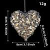 Acrylic Sequin Christmas Decorations Transparent Glitter Three-dimensional Snowflake Hanging Ornaments Christmas Tree Pendant