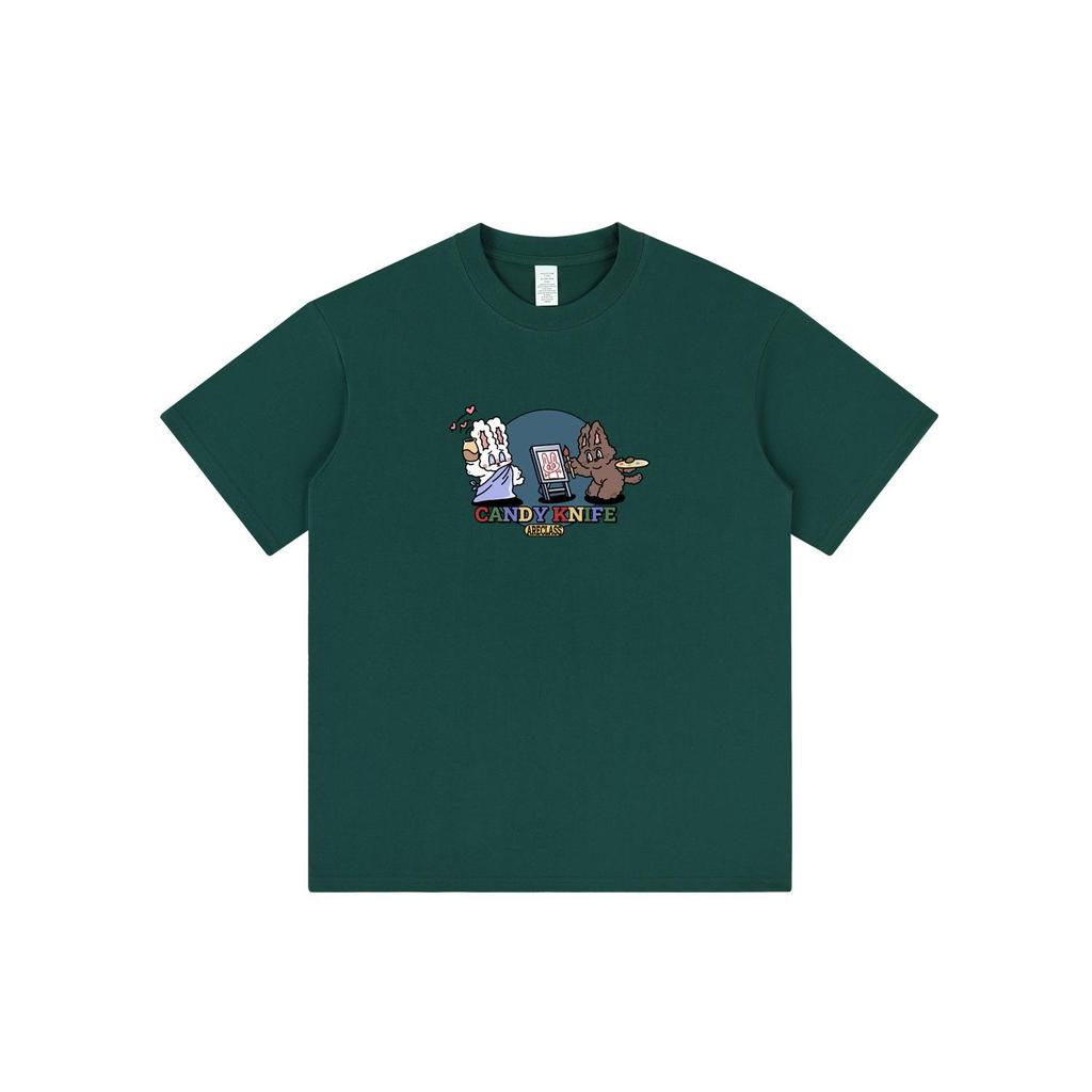 Statue of Liberty Rabbit Self-Portrait Cotton T-Shirt - Unisex Short-Sleeve Summer Top