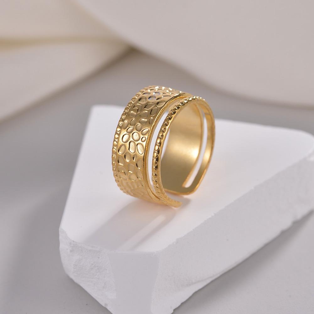 Adjustable Non-Fade Electroplated Couple's Ring