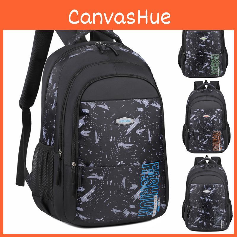Oxford Breathable Backpack Laptop Compartment Curved Straps Unisex School Travel