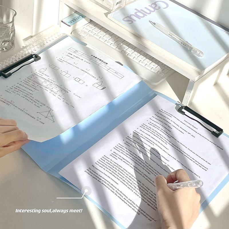 A4 Folder Loose-leaf Storage Book Four-hole Punch Folder Type D Quick Work Folder Student Test Paper Organizer