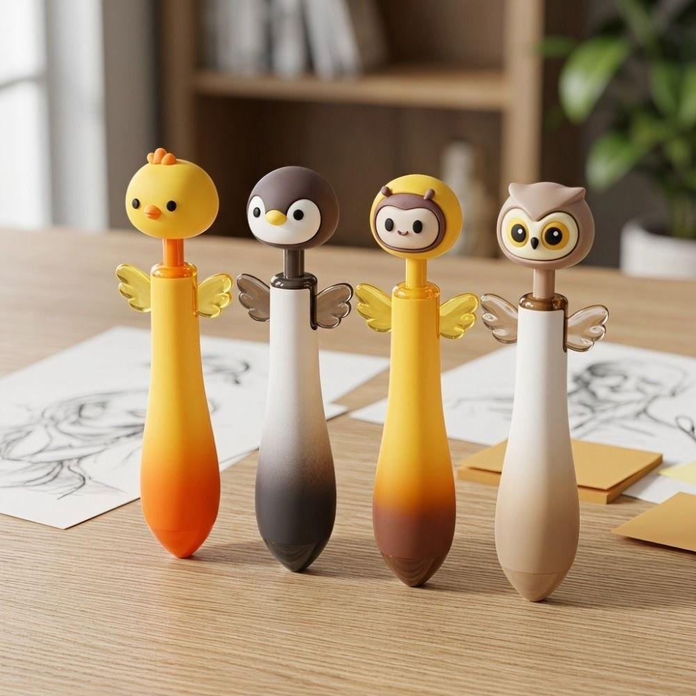 Black Ink Retractable Ballpoint Pens Quick Dry Writing Pens Creative Gel Pens Teachers