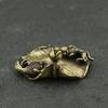 Retro Brass Goldfish Lotus Leaf Miniature Statue Home Decoration Incense Stick Brass Sculpture Office Desk Decoration