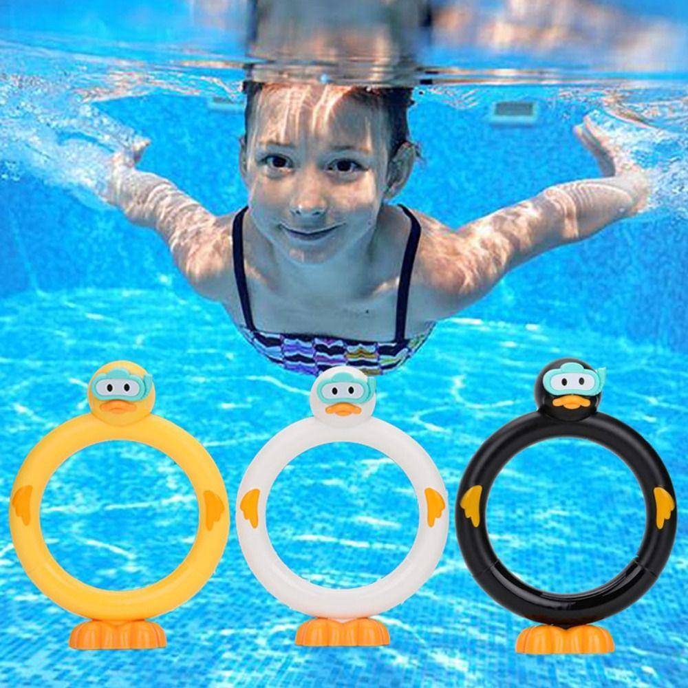 3pcs/set Easy To Fill Duck Water Ring Game Handheld Pool Diving Toy Duck Dive Sticks  Summer