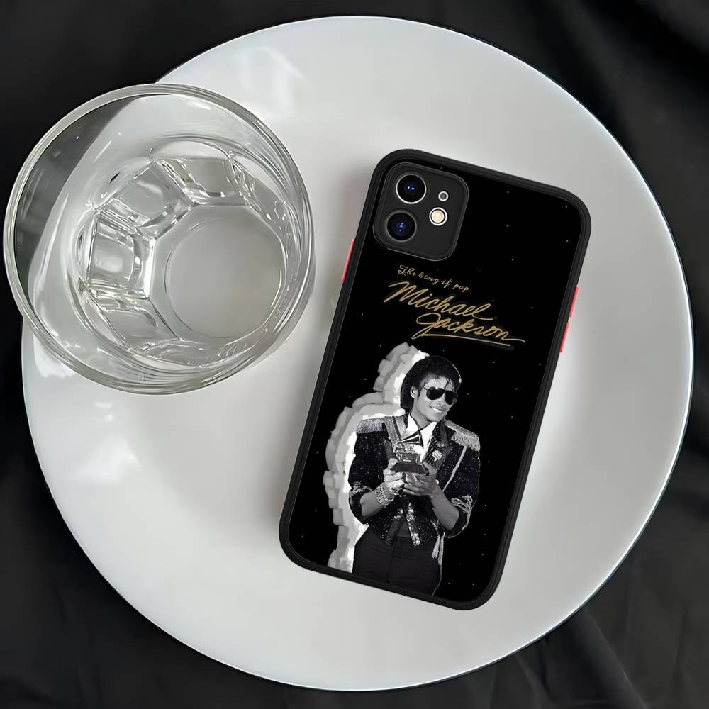 80s Pop Singer M-Michael J-Jackson Matte Transparent Phone Cover For IPhone Case 16 15 14 13 12 11 Pro Max X XS Max Plus