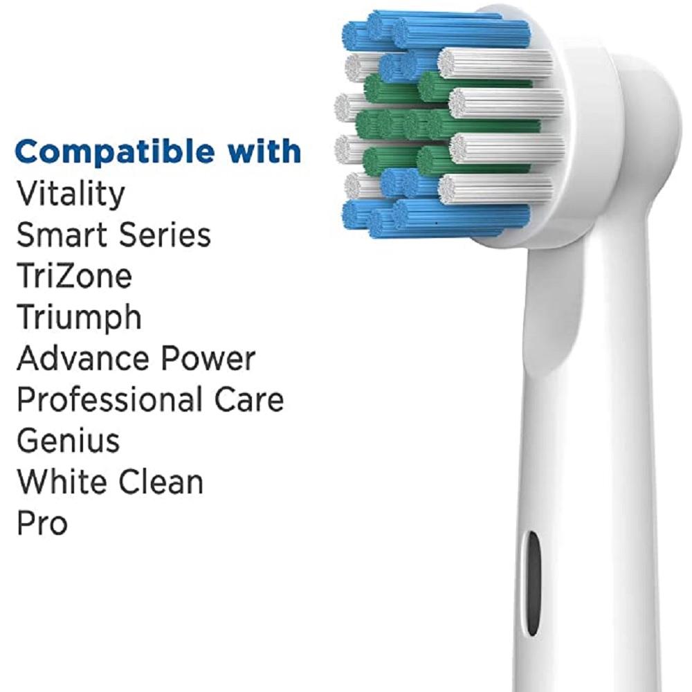 4 Pcs/Pack Electric Toothbrush Replacement Head For Oral B Soft Bristles Toothbrush Heads Precision Clean Brush Heads Refills