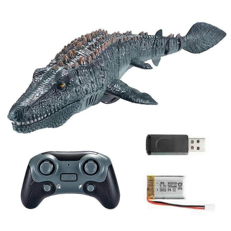 2,4G RC Dinosaurier, Mosasaurus Spielzeug, Dinosaurier Spielzeug für Jungen ab 3 Jahren, Wasserspielzeug, Weihnachts- und Geburtstags-Dinosaurier-Geschenk für Jungen und Mädchen