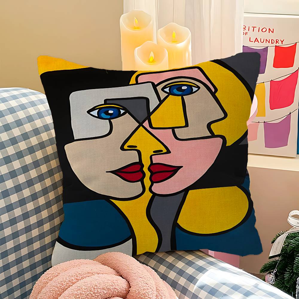 Pablo Picasso Famous Artwork Cushion Cover Car Throw Pillow Case For Sofa Car Christmas Gift 40x40cm 45x45cm