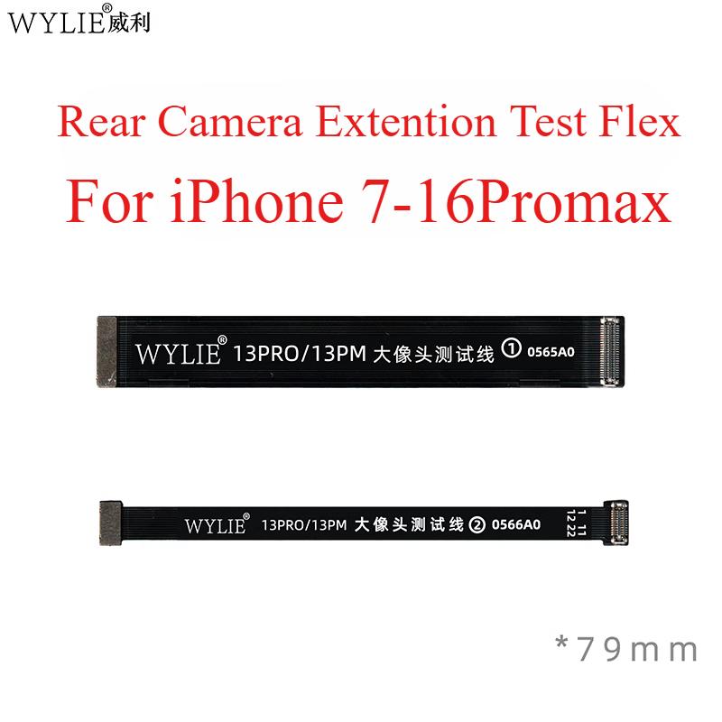 WYLIE Rear Camera Extention Test Flex Cable For iPhone X XS XSM 11 11 15 16 Pro Max Phone Repair Tool