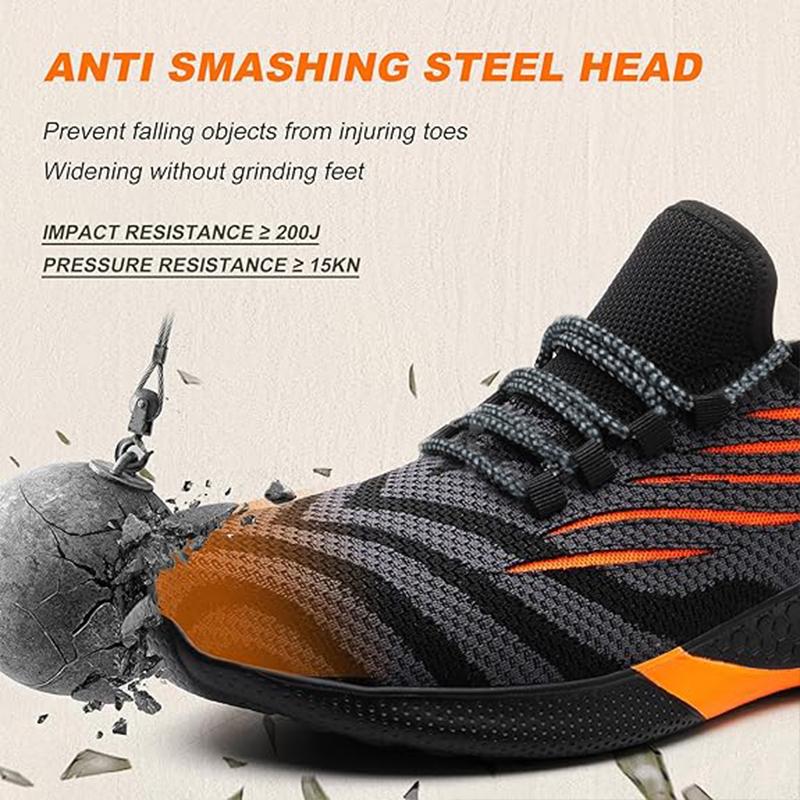 Steel Toe Cap Shoes For Women Work Boots Puncture-Proof Work Safety Shoes Protective Working Shoes Women Security Sneakers