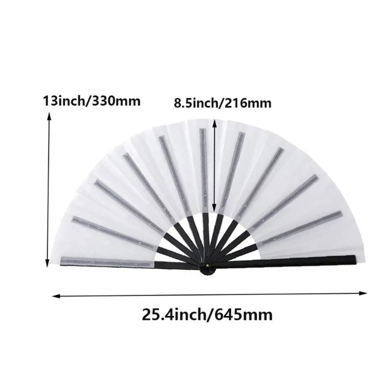 DIY Rohlinge Handventilator Wärmeübertragung Druck Faltbarer Handventilator für Tanzen, Hochzeitsauftritte Party Sublimationsventilator