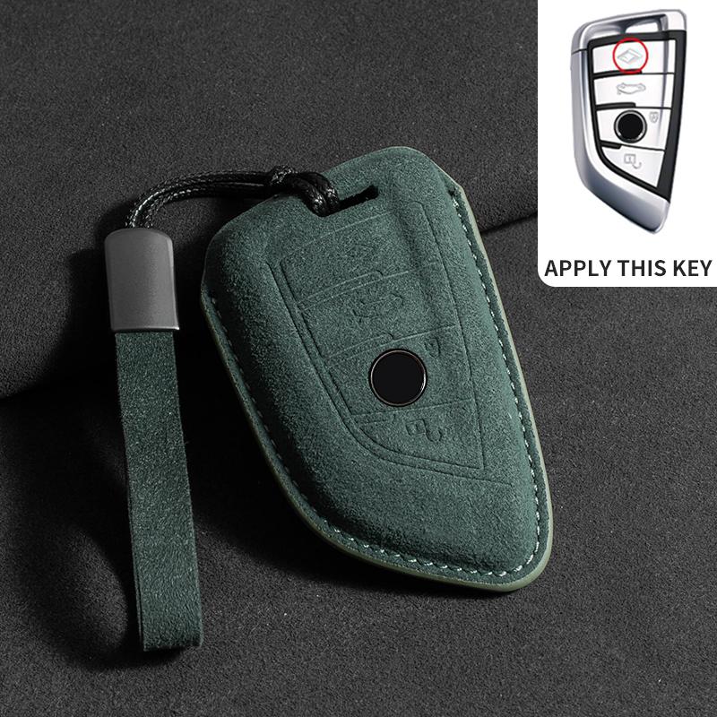 Husă de piele pentru cheia auto pentru BMW X1 X3 X5 X6 X7 F20 F15 F16 F48 G20 G30 G01 G02 G05 G11 G32 Seria 1 3 7 Breloc Accesorii Suedeză
