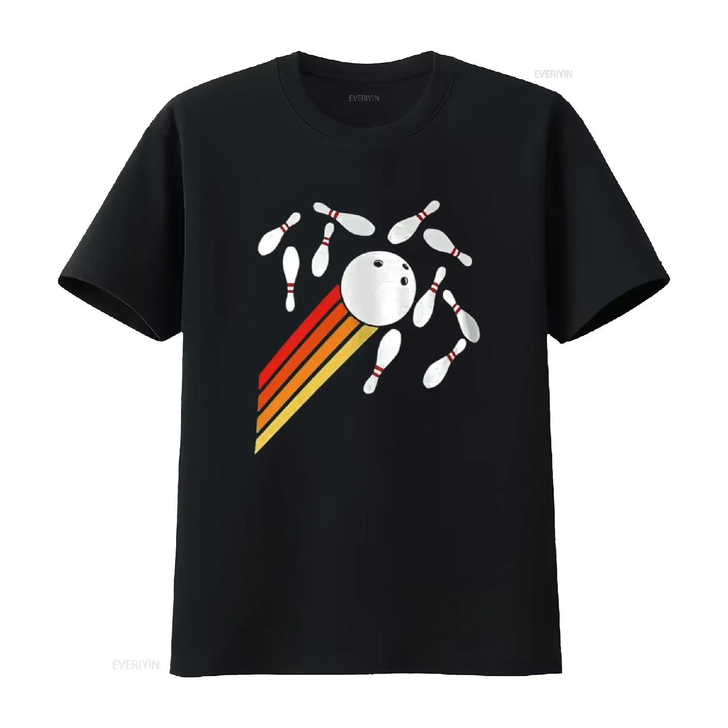 

Mens retro Bowling funny Party T Shirt Black Large vintage Washed Soft graphic streetwear Unisex fashion Stylish Stretched S чёрный