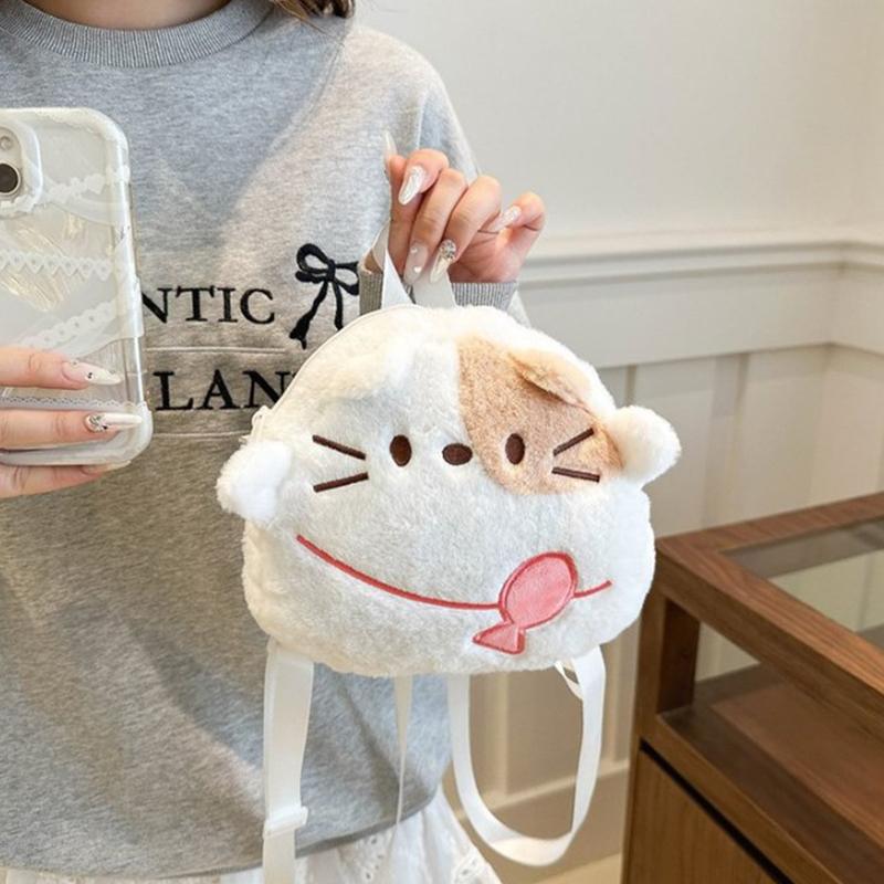 

Мультяшный Кролик Динозавр Пингвин Кот Плюшевая Женская Сумка Через Плечо 2024 Милая Плюшевая Кукла Животное Рюкзак Детские Подарки на День Рождения