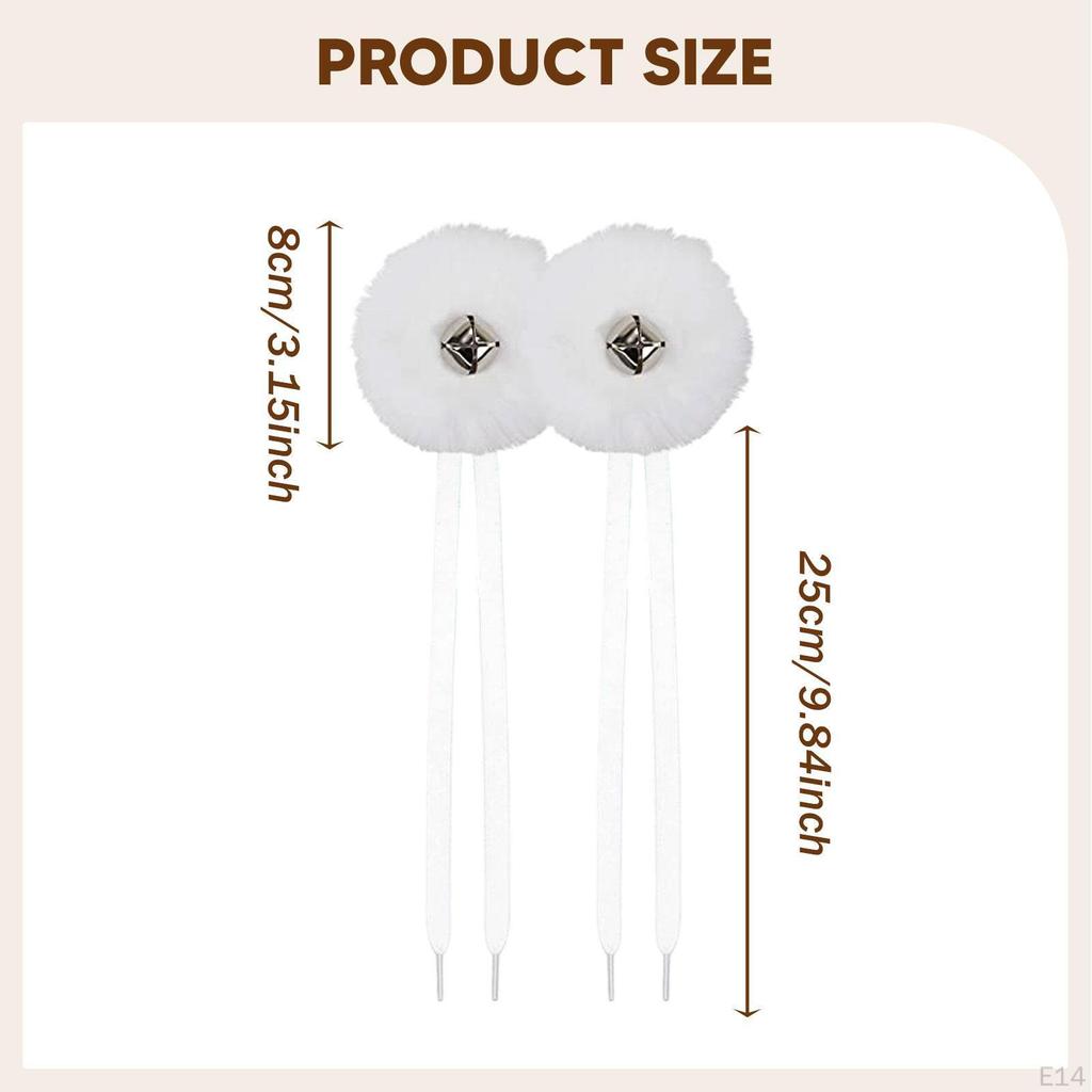 2 Pieces Kids Skates Laces Balls with Bells for Outdoor Activities Roller