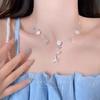 Seaside vacation~ Starfish shell dopamine stacked collarbone chain Island style neck chain accessories
