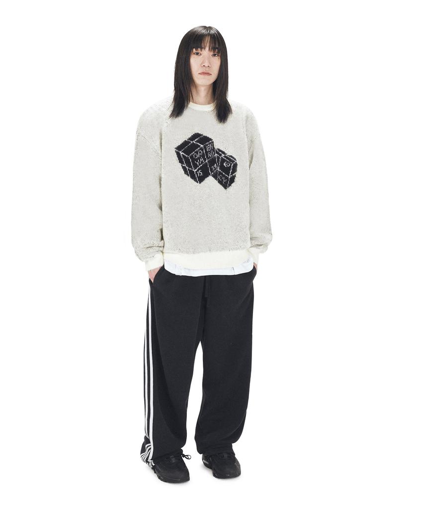 Opeunyadeu(Owai) Hairy Dual Cube Knit - Ivory
