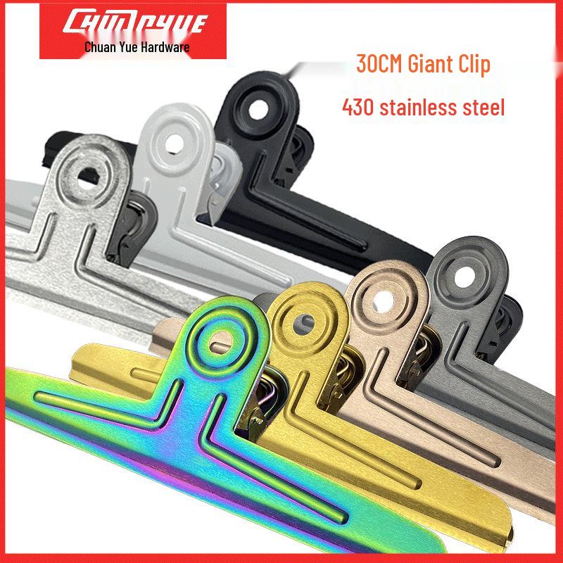 

Jumbo 30cm Stainless Steel Clip in Multiple Colors Silver