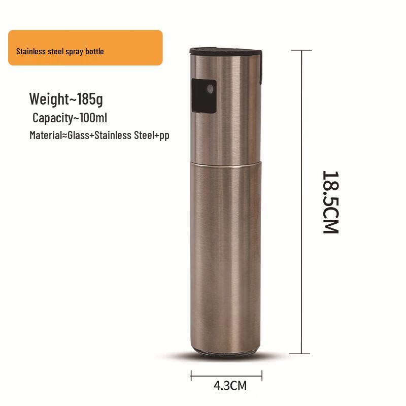 100ml Stainless Steel Oil Spray Bottle Set