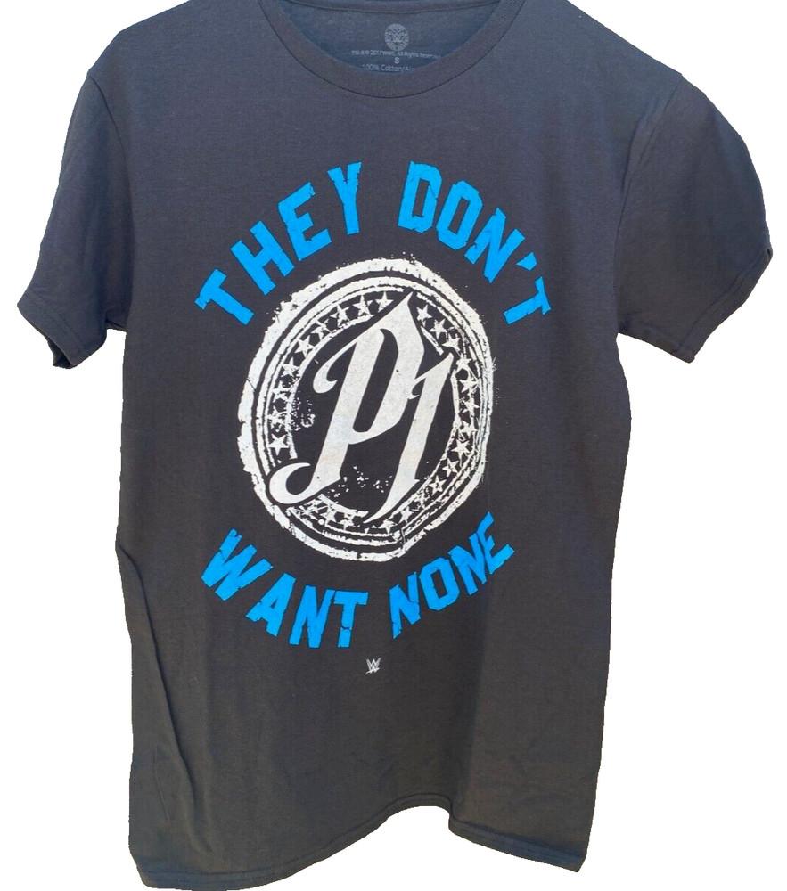 WWE  AJ STYLES  They Dont Want None  P1  Black Graphic Tee SZ S-NWOT Unisex T-Shirt L
