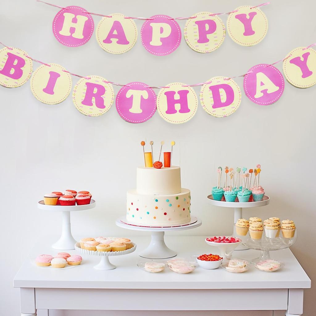Eye-catching Happy Birthday Banner Birthday Parties Banner Decorations Birthday Party Birthday Sign