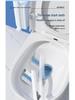 Flushable Japanese Toilet Brush with Dissolvable Head & Built-in Cleaner - Wall-Mounted Home Essential