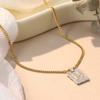 Niche pleated love necklace, simple irregular pendant, hand-closed fashion sweater chain design