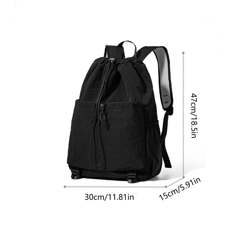 Lightweight Badminton Sports Bag Large Capacity Drawstring Fitness Bag Outdoor Sports