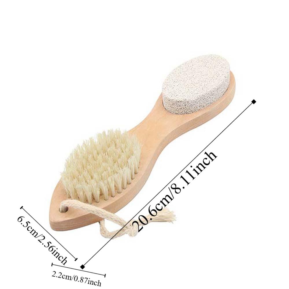 Handheld Wooden Handle Foot File Four in One Design with Hanging Hole Feet Callus Remover Wet and Dry Uses Comfortable Grip
