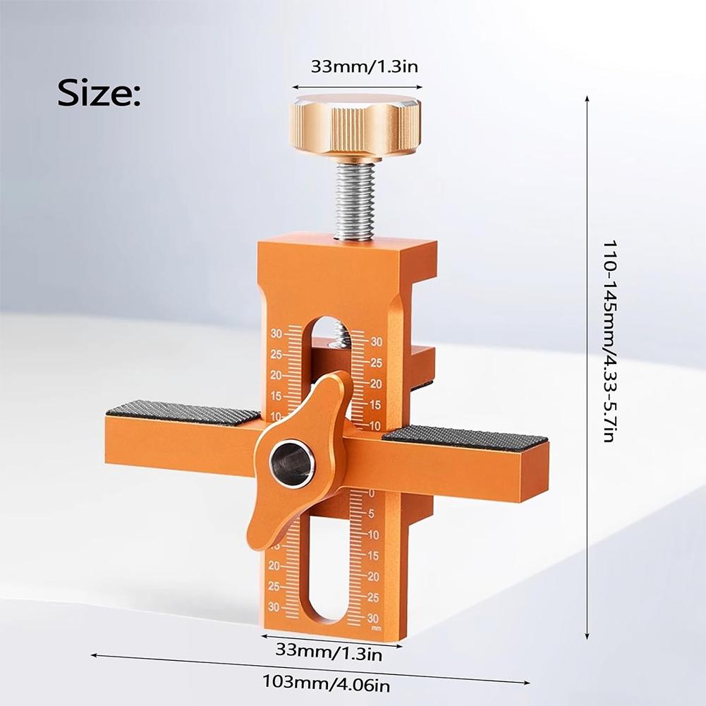 Cabinet Door Quick Leveling Device 2 in 1 Positioning Installation Jig Door Panel Mounting Rebounding Device Drilling Locator