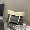 New Double-sided TC Leather Tote Women's Bag, Easy To Knead, Large Capacity Commuting European and American Style Versatile Bag