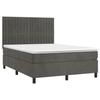 VidaXL Slatted Bed Base with LED Mattress, Upholstered Bed, Double Bed, Adult Bedroom Interior Bed, 3136246