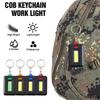 Multifunctional Mini LED Flashlight COB Keychain Work Light Portable Bright Torch Lamp for Outdoor Camping Hiking Home Emergency Daily Use