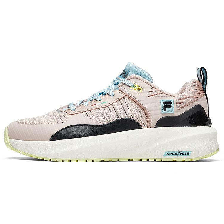 FILA Athletics Energy Runner Comfortable Sports Fabric Synthetic Leather Low Top Running Shoes Women sneaker Rose-Smoke A12W012202FRS