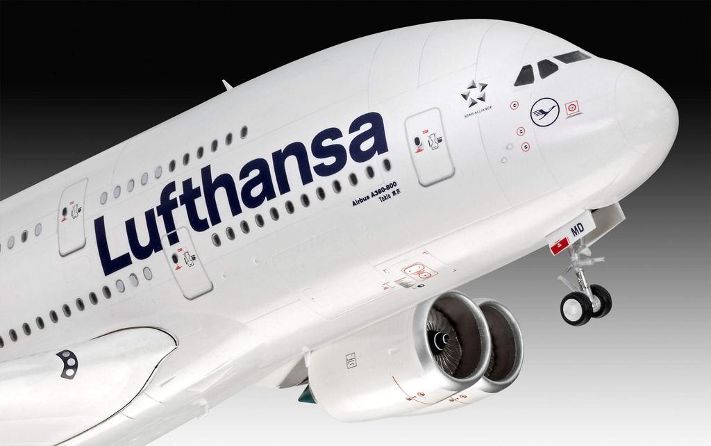 German Revell Airbus Lufthansa New Livery Plastic Model 03872 1/144 A380-800