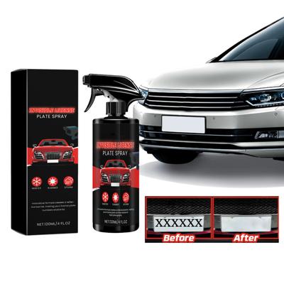 120ml Automobilio valstybinio numerio nematomas purškiklis, atbaidantis nuo greičio matuoklių