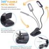 USB Rechargeable LED Clip-On Reading Lamp for Eye Protection