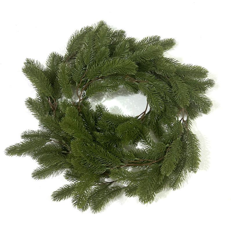 Artificial Pine Needle Dogtail Vine Wall Hanging Christmas Home Decor Fake Green Plants For Indoor Outdoor Mall Decoration